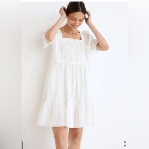 Madewell mini dress size XS, never worn, white
